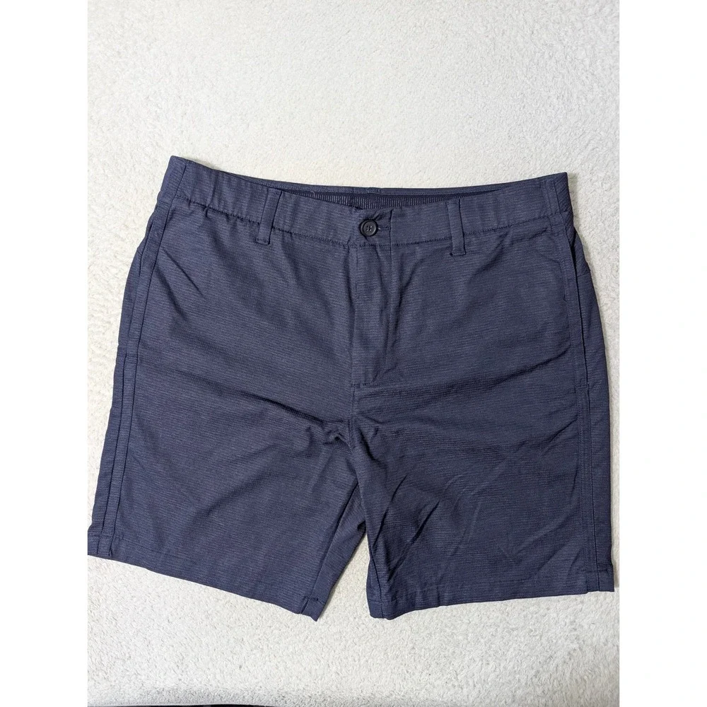 Under Armour Golf Shorts Mens 36/8 Blue Drive Textured Flat Front‎ 1370084 Match